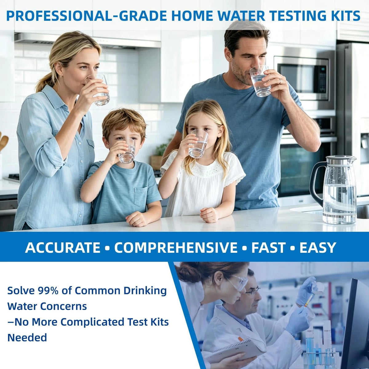 HYCHEK 21 in 1 Accurate Drinking Water Testing Kits, 145 Strips + 4 Bacteria...