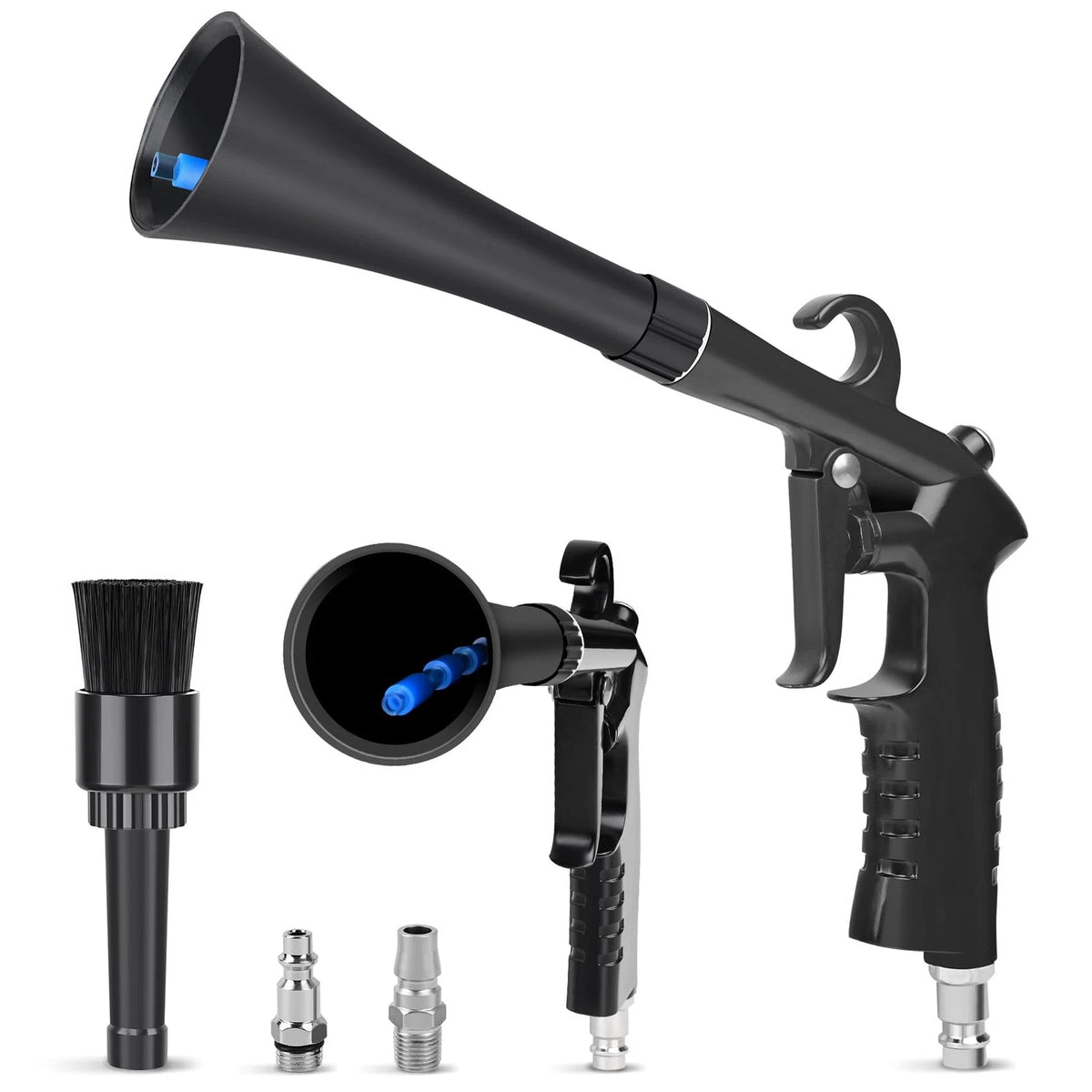 Car Cleaning Gun Detailing Interior 1 cm (Width x Length x Height), Black
