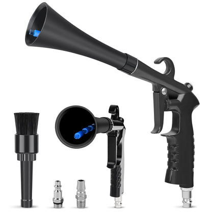 Car Cleaning Gun Detailing Interior 1 cm (Width x Length x Height), Black