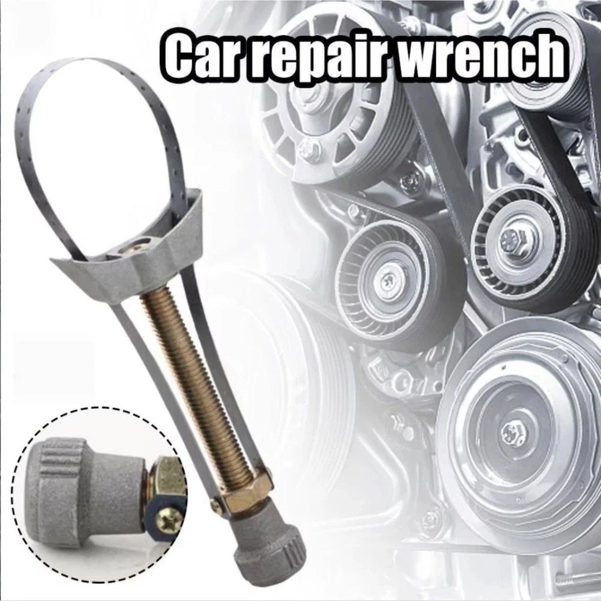 Maintenance Oil Filter Wrench 60-120mm Adjustable for Car Motorcycle Repair Tool