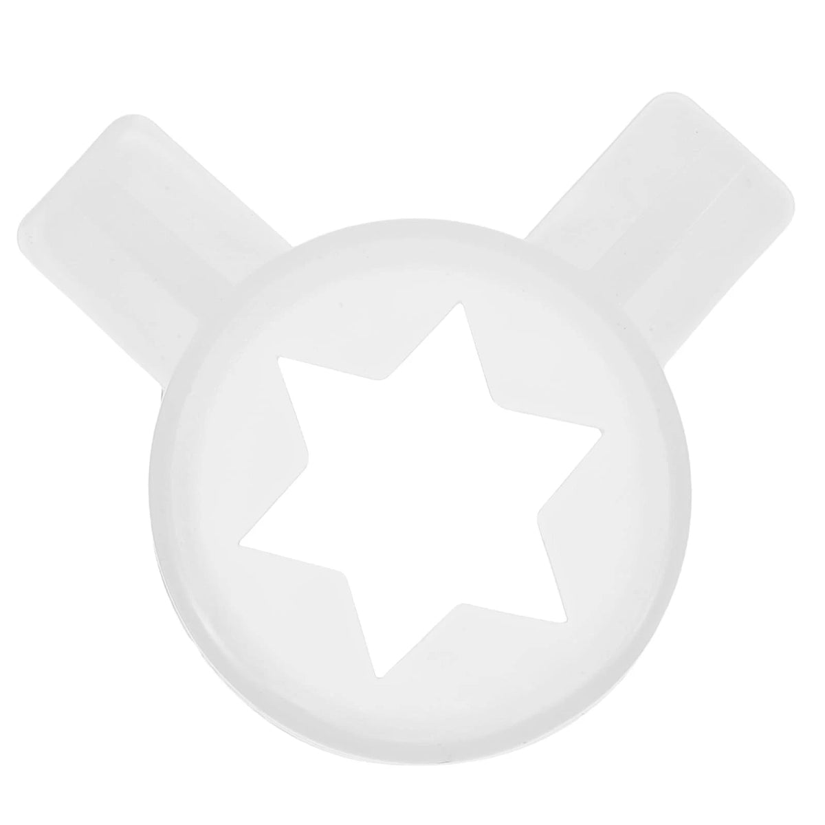 ULTECHNOVO Ice Cream Machine Star Nozzle Replacement 4.80X4.20X0.90CM, White