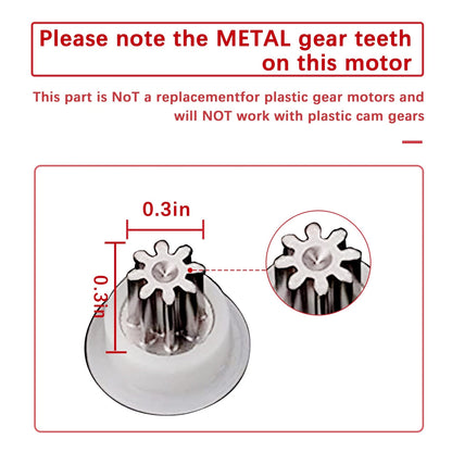 7286039 Water Softener Motor with Screws - Replaces Old Part Numbers: Ferrous