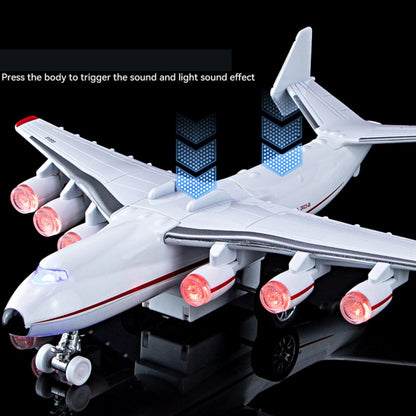 1/400 An225 Mriya Plane w/Buran Orbiter Model Sound Light Pull Back Gift,