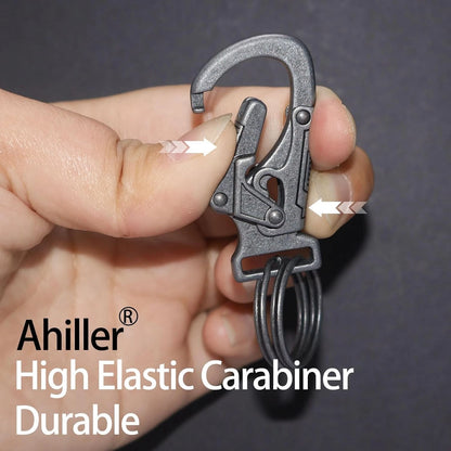 Ahiller Carabiner Clip,1.9'' Alloy Car 1.9" L x 0.9" D, Deep Alloy-1P