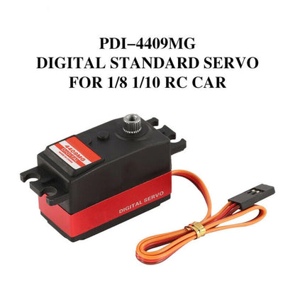 25T JX PDI-4409MG 4.8-6.0V 9KG Metal Gear Digital Servo With Arm 1/8 1/10 RC Car