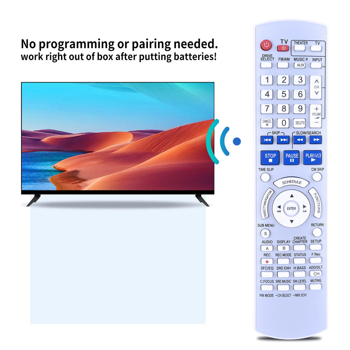 EUR7662Y10 Remote Control For Panasonic Theater System SAR-T50 SAR-T50P