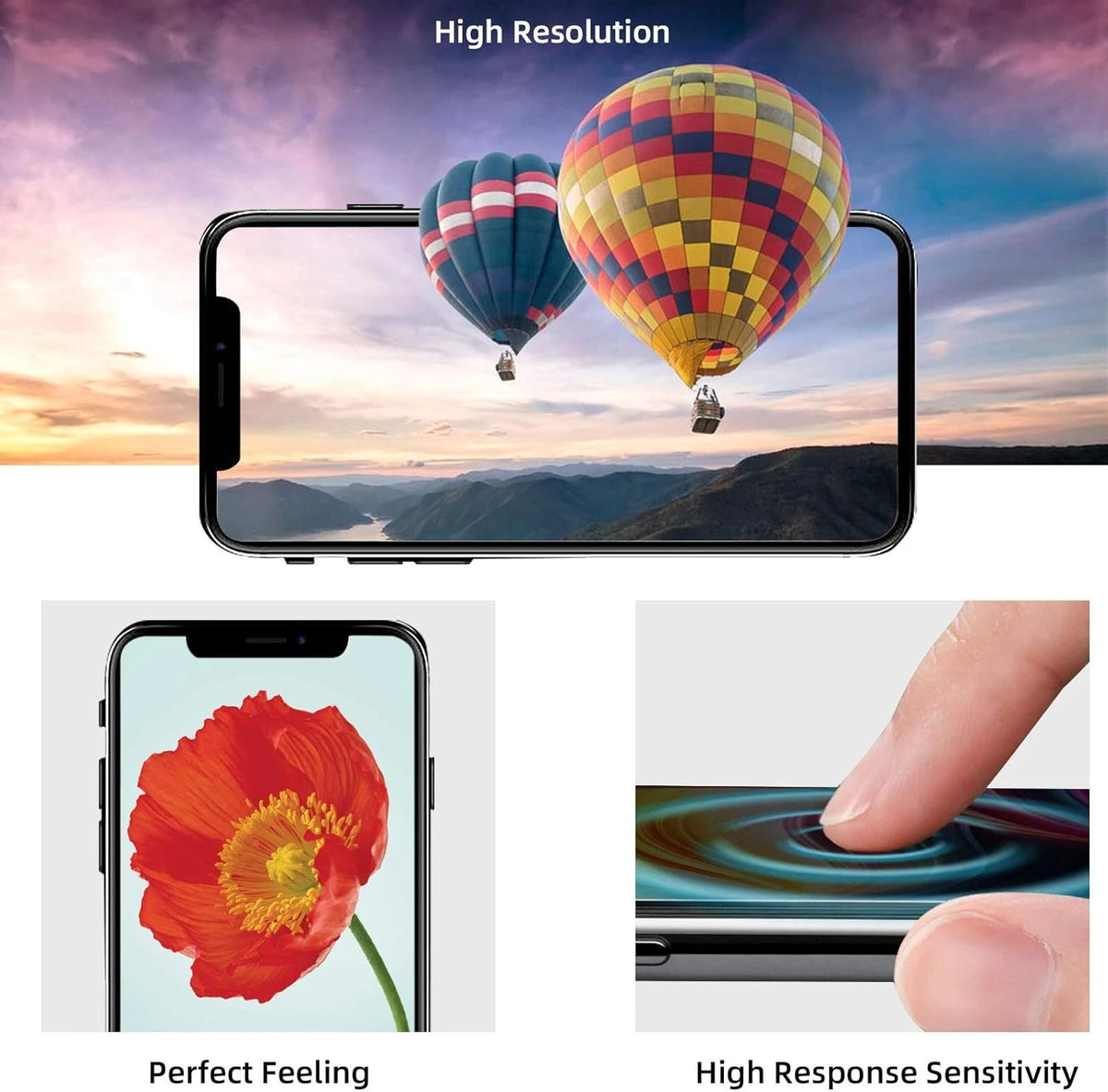 for iPhone 12 Mini Screen Replacement, 3D Touch 5.4 Inch Black(for 12 Mini)