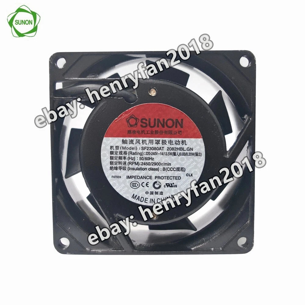 SUNON SF23080AT 2082HBL.GN Axial fan AC 220V 14W 80*80*25mm Case cooling fan