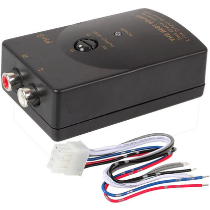 Car Stereo Speaker Outputs To RCA Outputs Speaker Level Converter With Cable