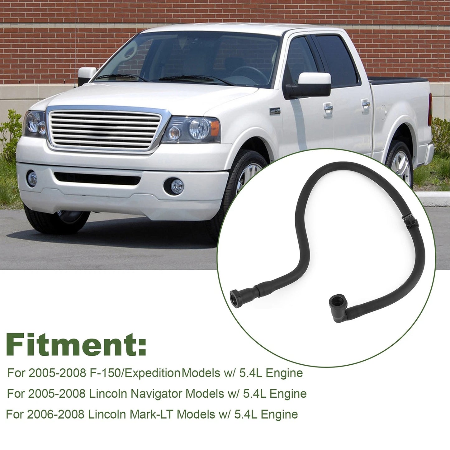 5L3Z-9D289-A Fuel Vapor Vent Tube Valve Hose Assembly for 2005-2008 F150
