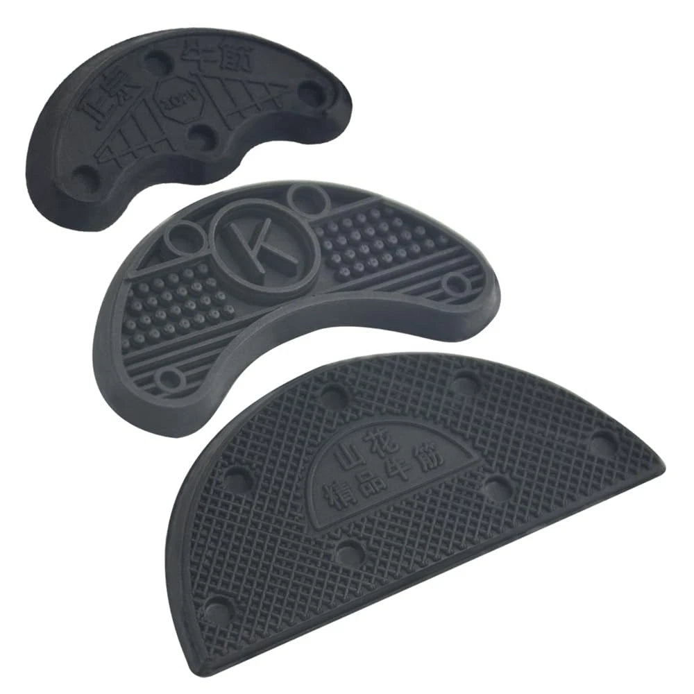 TOVOT 30PCS Heel Plates Black Taps Rubber Tips Sole 16 Piece Set,