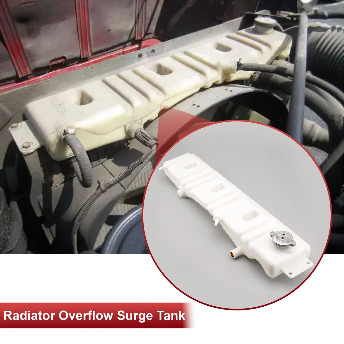 Radiator Expansion Surge Tank For Ford F600 F700 F800 1980-1998 F6HZ-8A080-B