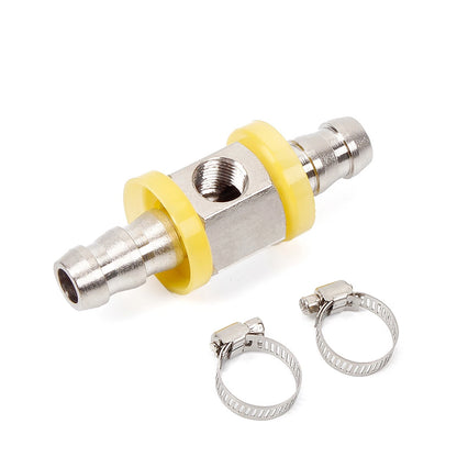 3/8”Fuel Line Fuel Pressure Gauge Sensor T-Fitting Adapter Connector Accessories