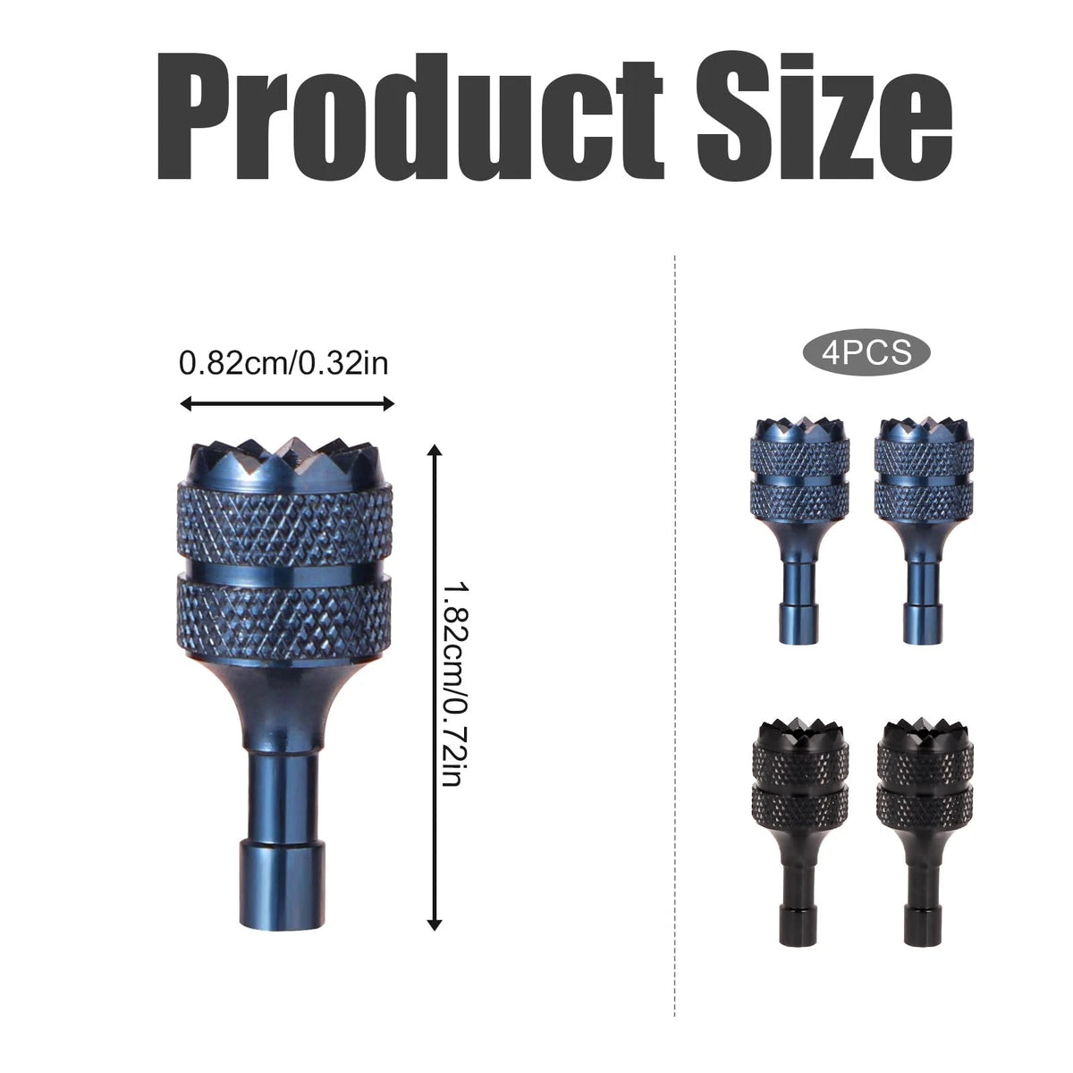 NQEUEPN 4pcs Detachable Drone Stick Controller 0.72x0.32 inch, Blue, Black
