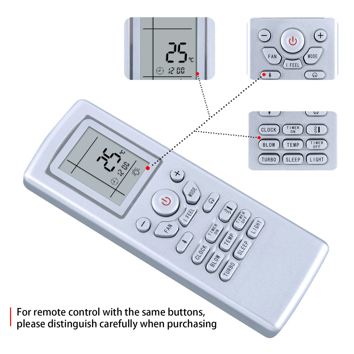 YT1F For Gree Air Conditioner Remote Control YT1FF YT1F1 YT1F2 YT1F3 YT1F4
