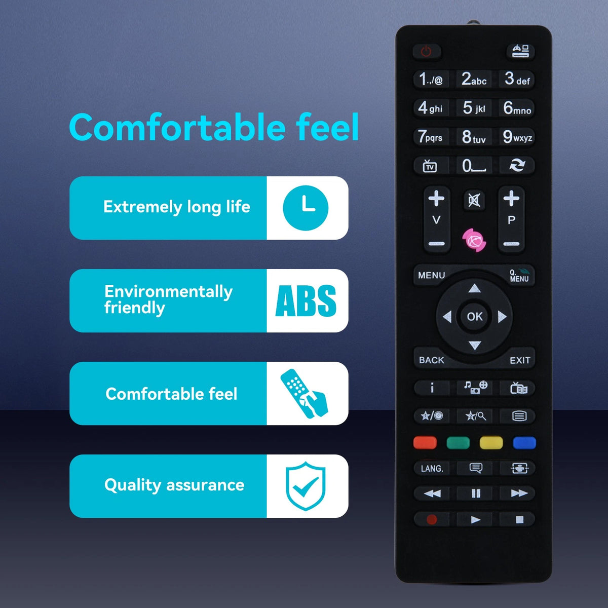 RM-C3182 Replacement Remote Control For JVC LT-32VH4455 32 Inch TV