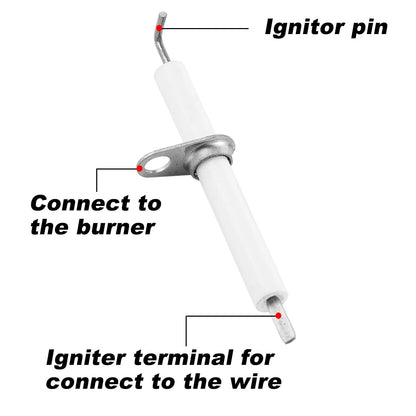 IG-20B ps9900 Ceramic Igniter 3pcs Electrode for Smoke Hollow, Black