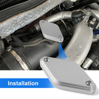 Intake Resonator Cover Plate for Chevy/GMC 11-16 Duramax 6.6L LML Diesel -Sliver