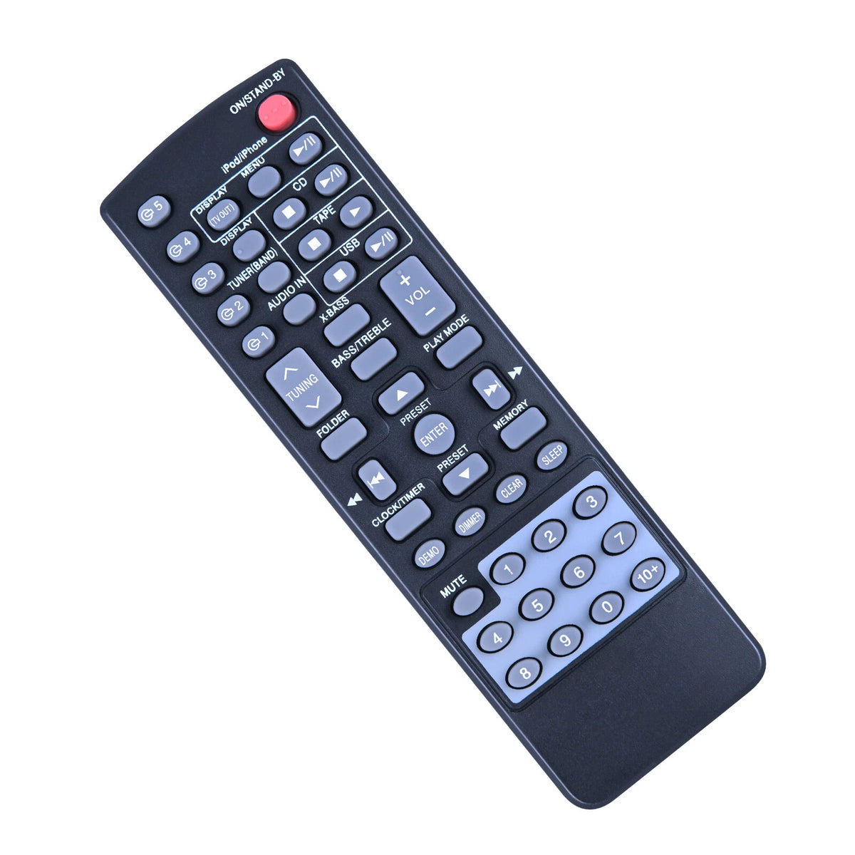 RRMCGA255AWSA Replacement Remote Control For Sharp CD Player Stereo System