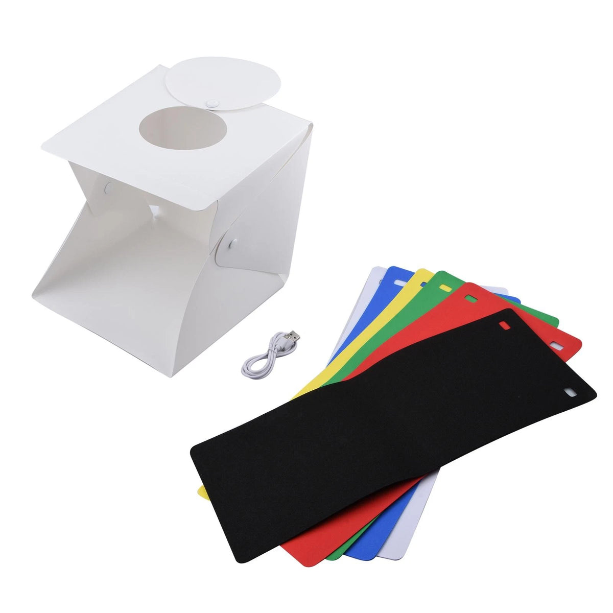 9" White Portable Small LED Photography Studio Soft Box Studio Take Pictures