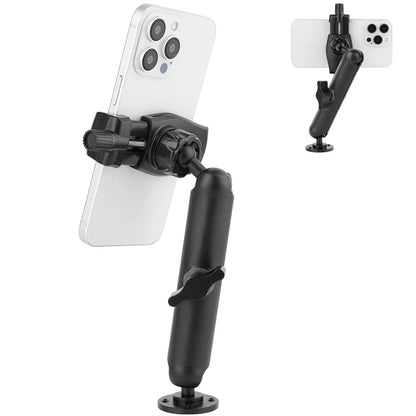 Mippko Wall Mount Phone Holder for Truck/Car/Boat/Wall/Desk,Compatible Black