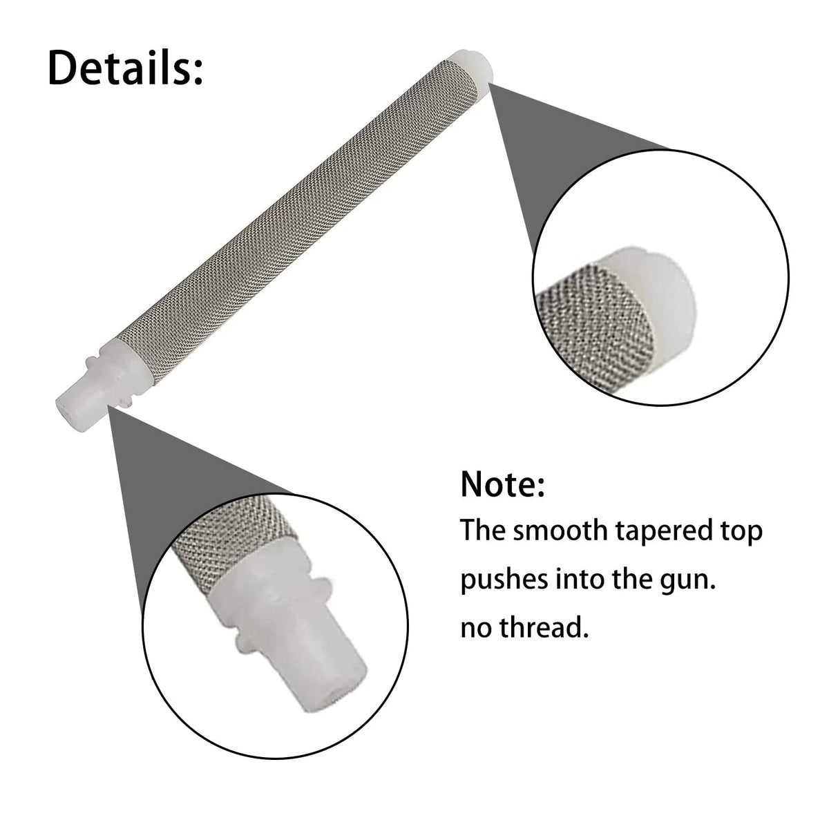 YESHINDA 0089958 0154842 Airless Spray Gun Filter 50 Mesh Compatible White