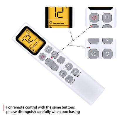 Remote Control For Dreo Portable Air Conditioner AC003S AC318S AC319S White