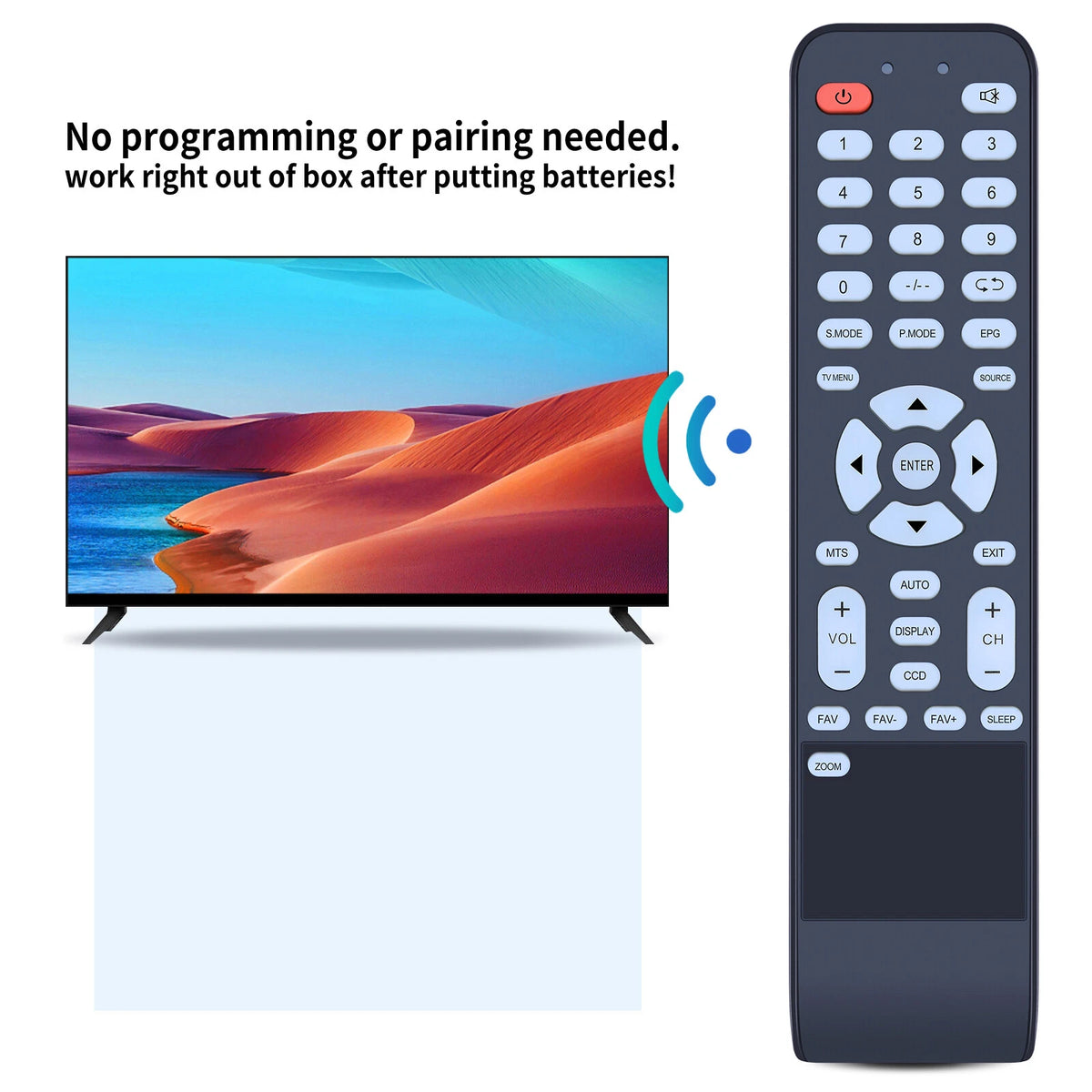 Remote Control For PYLE PTVDLED32 PTVDLED40 LCD LED HDTV TV DVD Player Combo