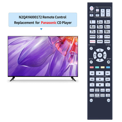 N2QAYA000172 Remote For Panasonic DVD Player DPUB9000GN DP-UB9000 With Backlight