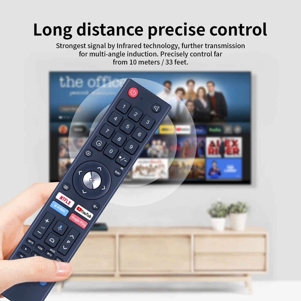 RM-C3362 RM-C3367 Voice Remote Control For JVC Smart HDTV Android TV