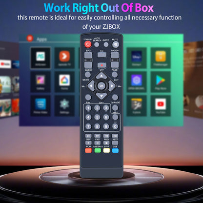 Replacement Remote Control For ZJBOX Digital TV Converter Box -