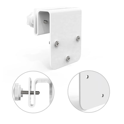 Lyeiaa Outdoor Gutter Mount Bracket for Eufy 317.23 cubic centimeters, White