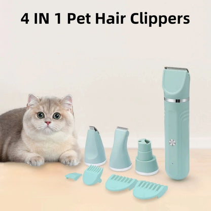 4 in 1 Multi-Functional Electric Pet Cat/Dog Grooming Clippers Hair Trimmer M
