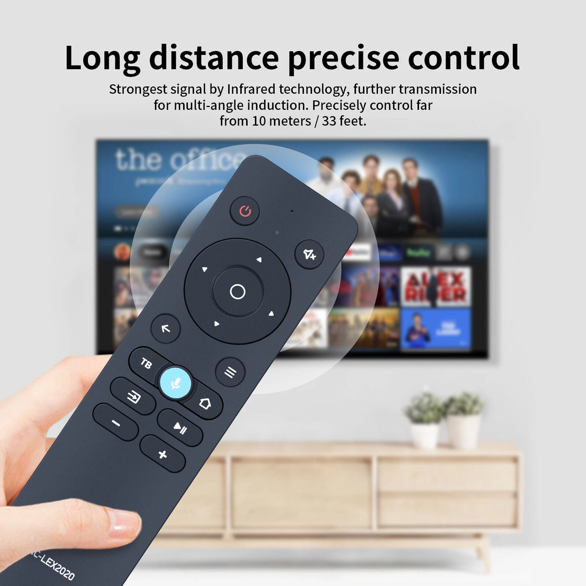 RC-LEX2020 Voice Replacement Remote Control For BBK Smart LCD TV