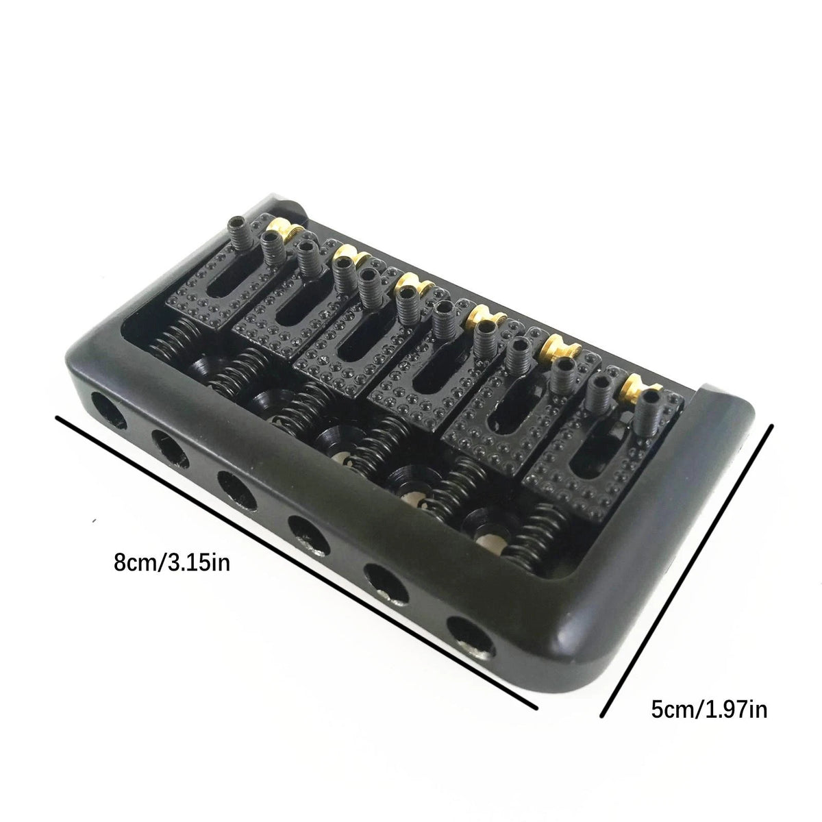 Zinc Alloy Roller Saddle Bridge Adjustable Saddles  For Electric Guitar