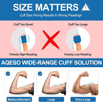 9"-17" Blood Pressure Cuff Arm, Wide-Range Standard/Medium to Large Medium