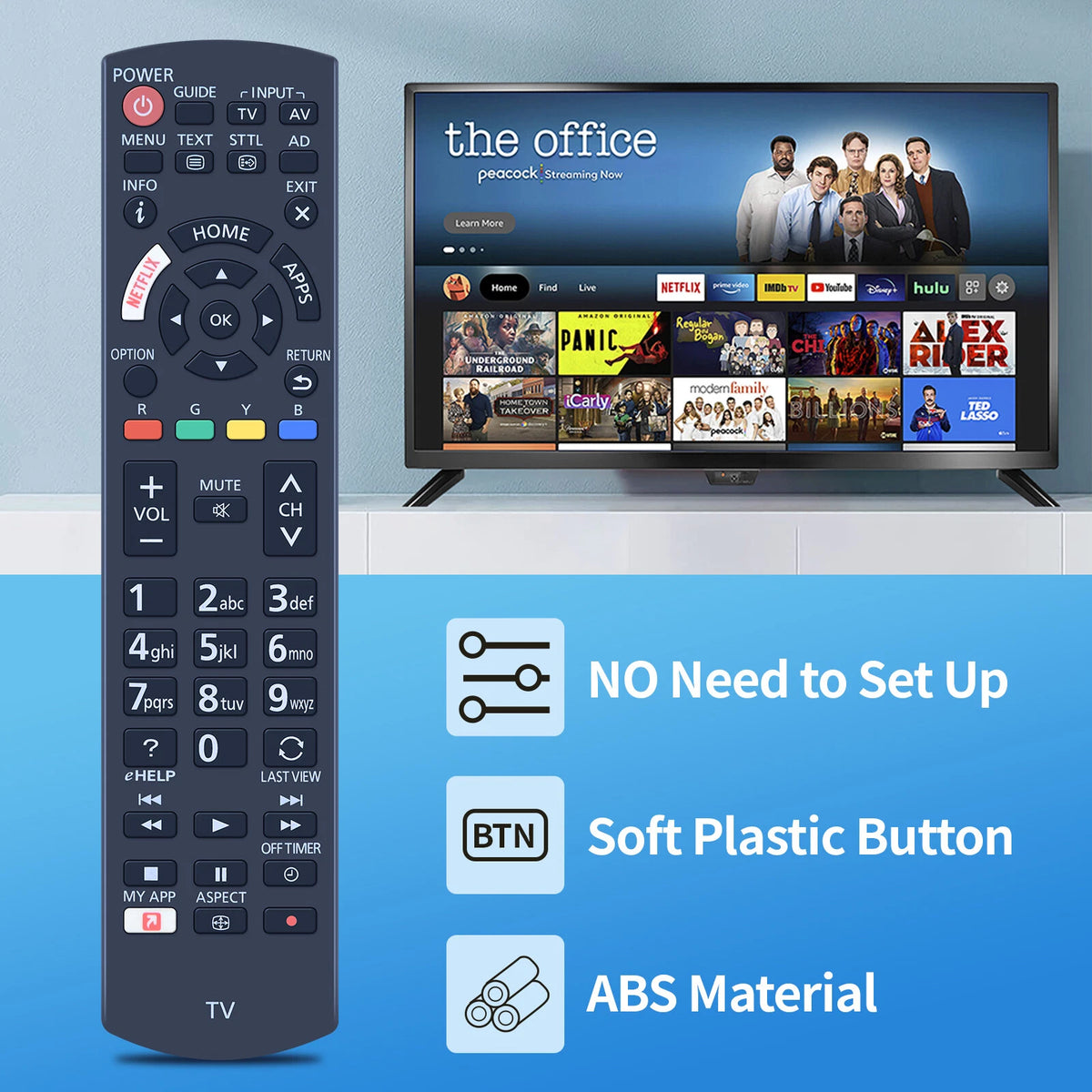 N2QAYB001188 Remote Control For Panasonic TV TH-43FX600A TH-49FX600A