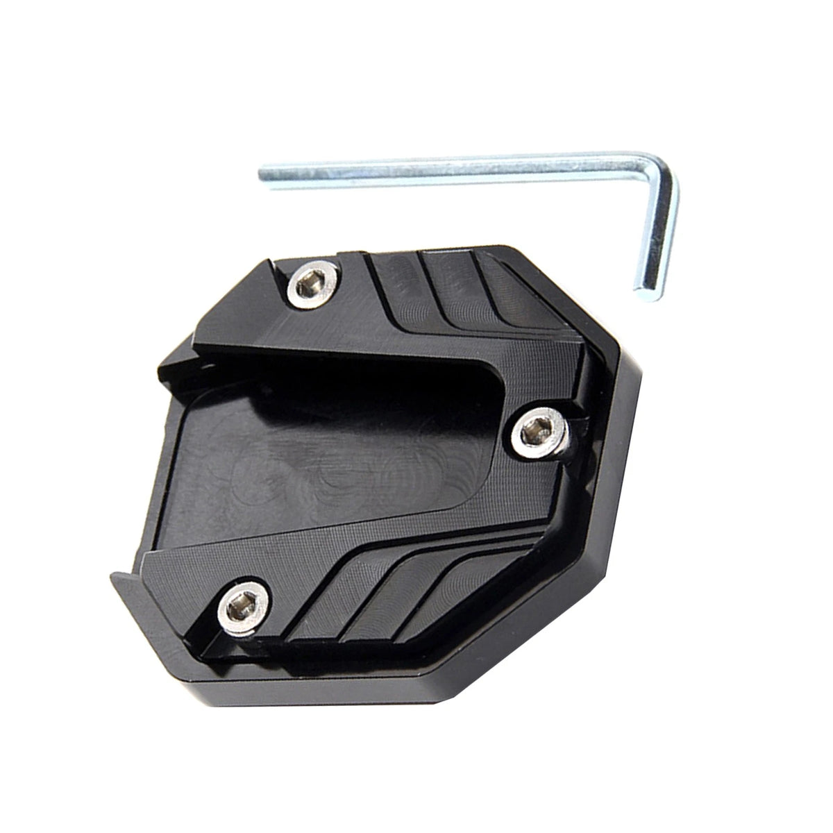 Motorcycle Kickstand Extender Foot Side Extension Pad Support Plate Anti-skid ff