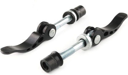 E-outstanding 2-Pack Bike Seat Clamp Post Quick Release Saddle Black