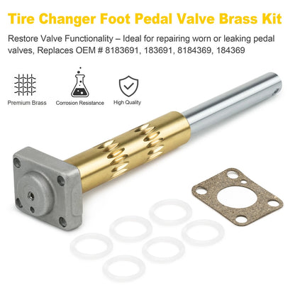 COATS Tire Machine Valve Rebuild Kit – Brass 4-Way Foot Pedal Valve Repair