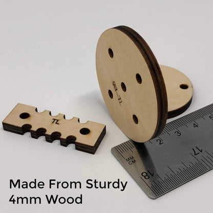 Tinkering Labs Wood Parts Pack | Complete Set 6.26 x 6.25 x 2 inches, Brown