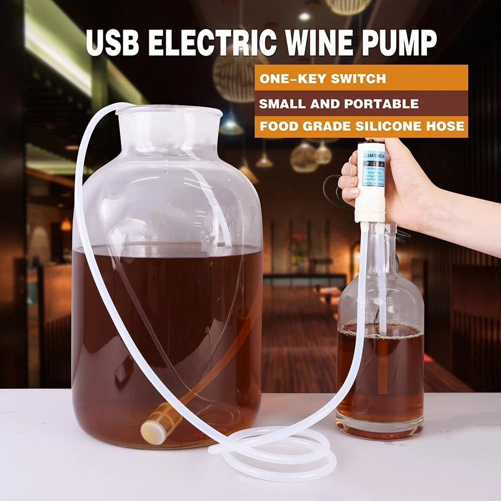 Portable USB Electric Auto siphon Self Priming Pump for Small, White Shell