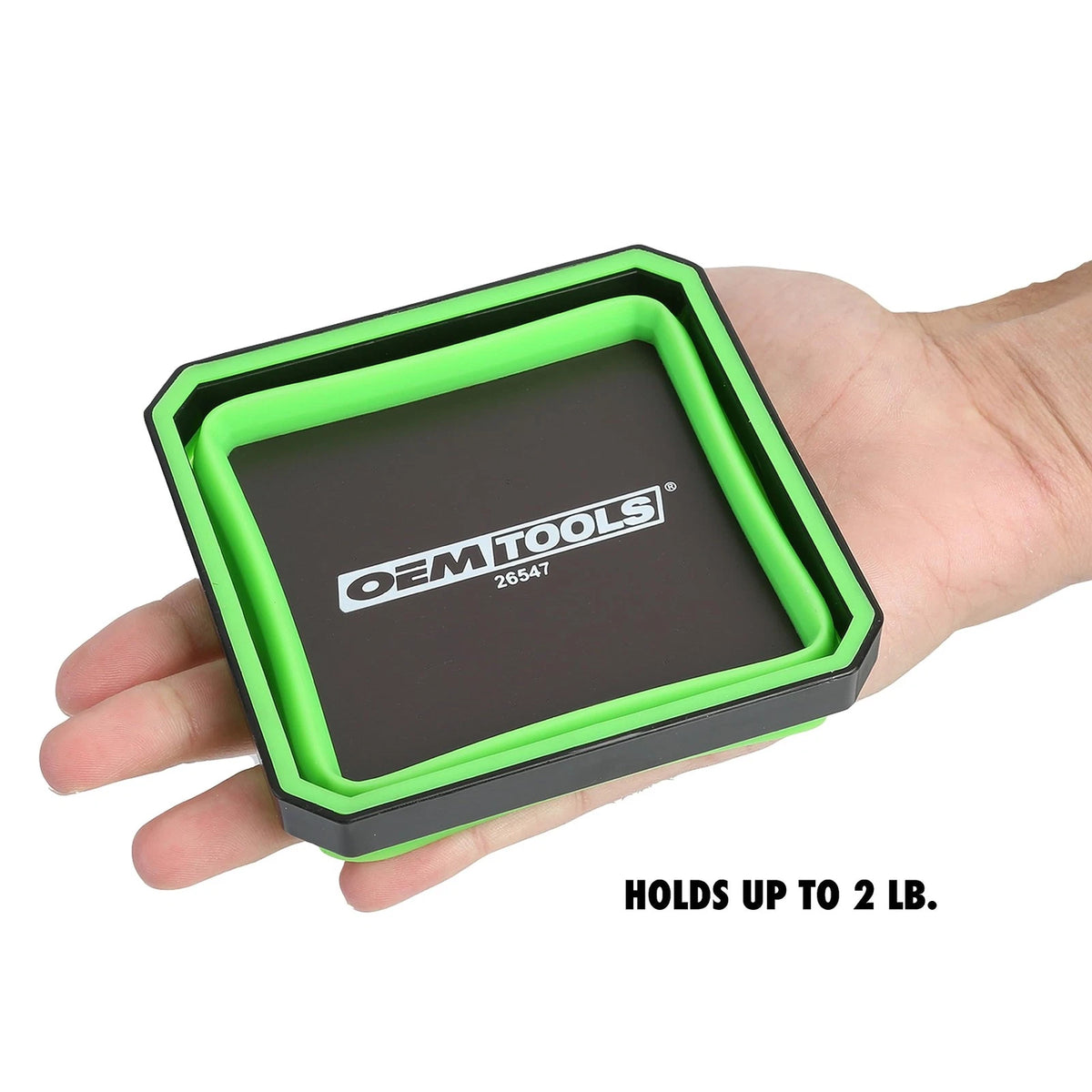 OEMTOOLS 26547 Magnetic Foldable Tray, 2 Pack, Small, Blue and Green