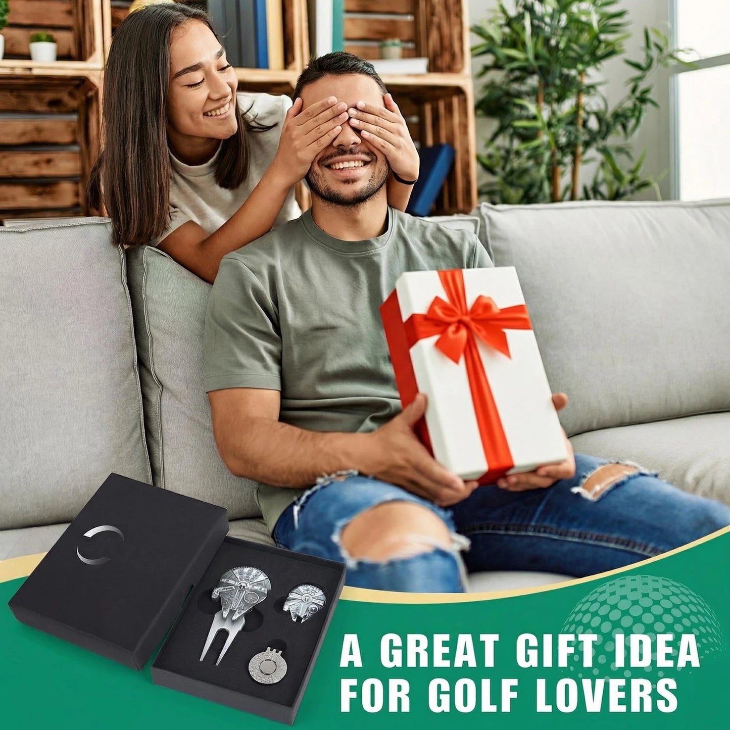 JIUYIBC Golf Divot Tool with Ball Marker Set