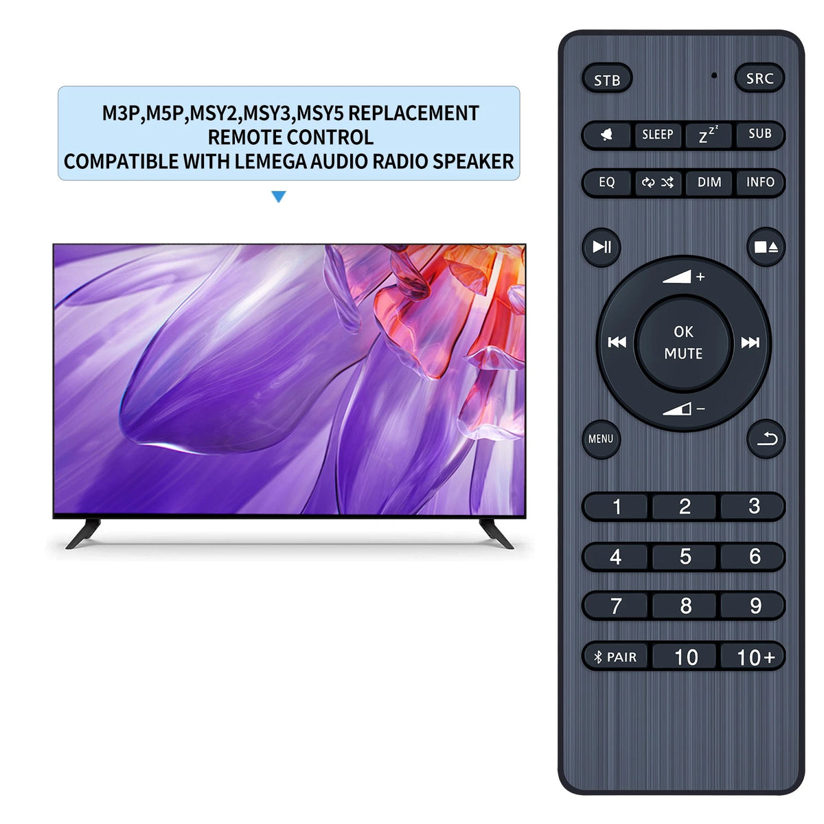 Remote Control For LEMEGA Audio Radio Speaker M3P/M5P/MSY2/MSY3/MSY5/MS3/MS5