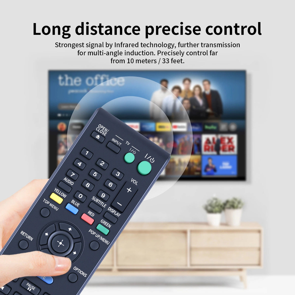 RMT-B109A Remote Control For Sony DVD Player BDP-S380 BDP-S580 BDP-S480