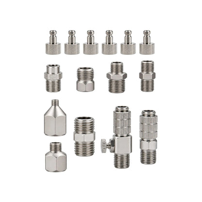 15X Professional Airbrush Adapter Kit For Air Compressor Rustproof Connector Set