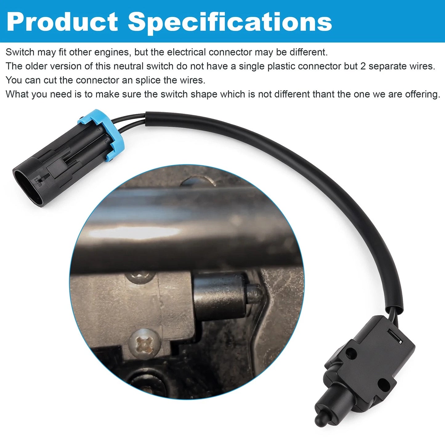 8M0052939 87-8M0052939 Neutral Safety Switch For Mercury Outboard Neutral Switch