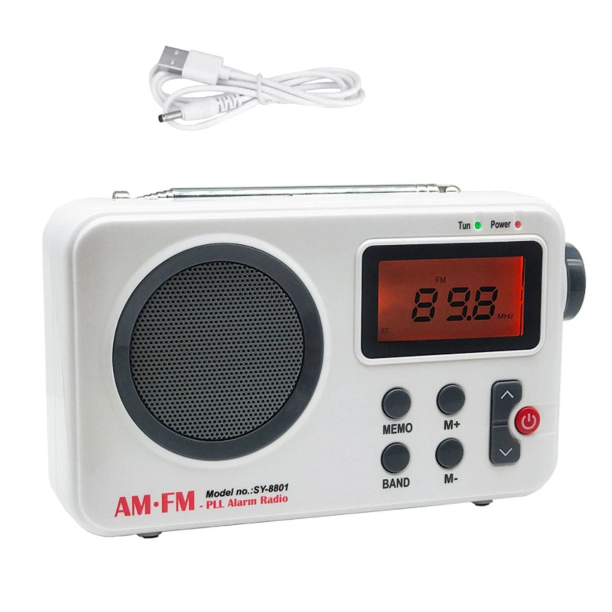 Portable AM/FM PLL Alarm Radio Support Smart Preset Feature SY-8801