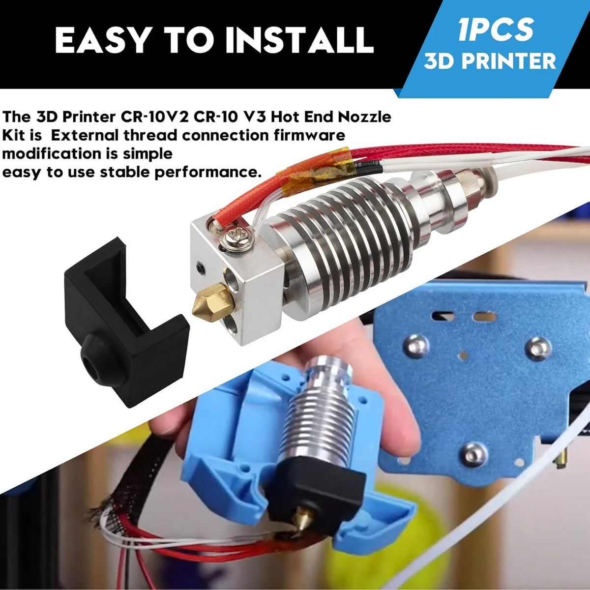 3D Printer Hot End Kit,cr-10 v2 hotend and CR-10 V3 ，Assembled Hotend...